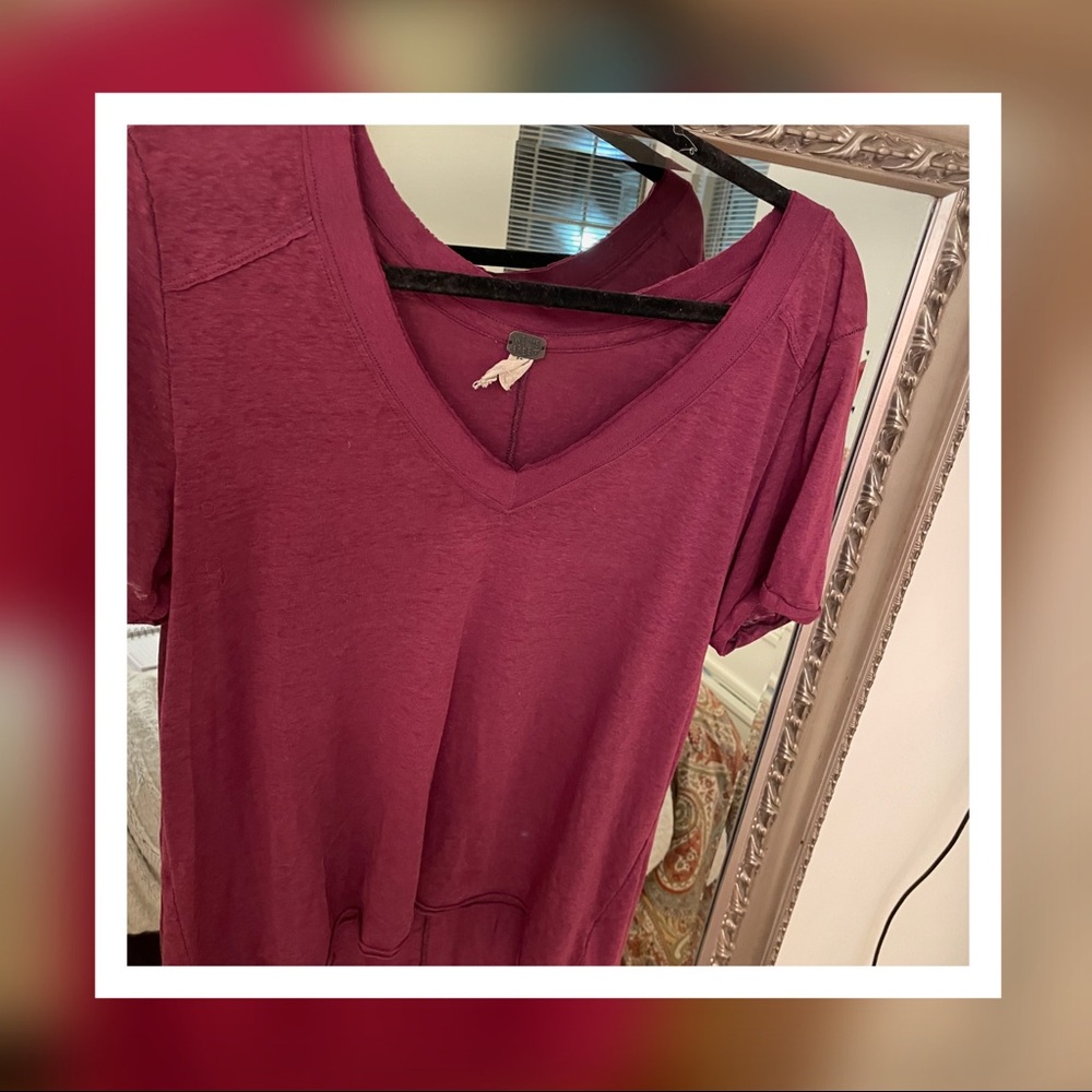 Free People v- neck tee